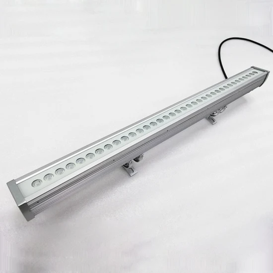 18W 24W 36W Tira de LED Luz de bañador de pared RGBW DC24V con aluminio DMX512