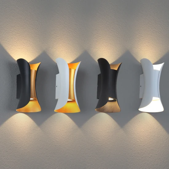 Lámpara de pared impermeable IP65, accesorio de aluminio, nuevo diseño, luz de pared LED para exteriores